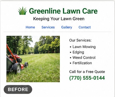 Greenline Lawn Co. before